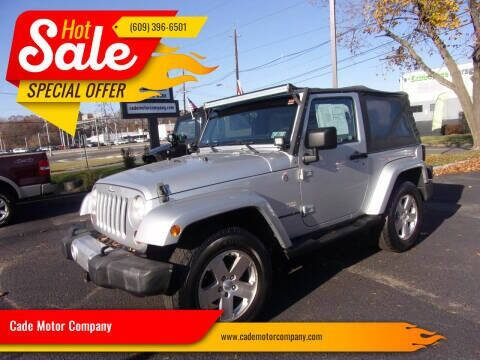 2008 Jeep Wrangler for sale at Cade Motor Company in Lawrenceville NJ