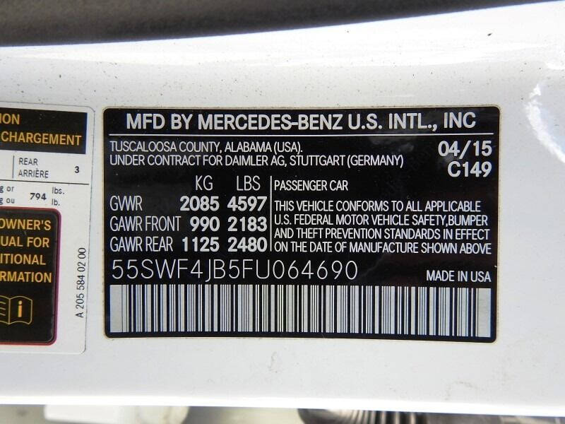 2015 Mercedes-Benz C-Class  - $0