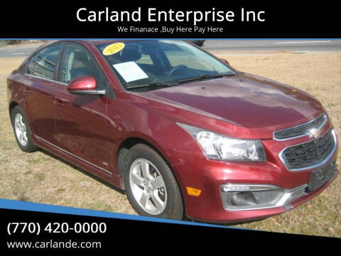 2015 Chevrolet Cruze for sale at Carland Enterprise Inc in Marietta GA