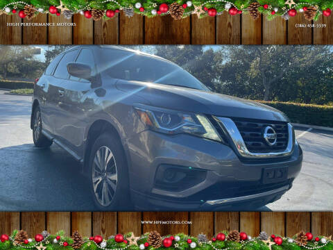 2017 Nissan Pathfinder for sale at HIGH PERFORMANCE MOTORS in Hollywood FL