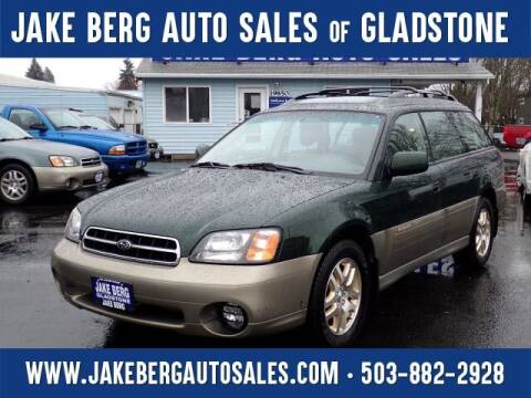 2000 Subaru Outback for sale at Jake Berg Auto Sales in Gladstone OR
