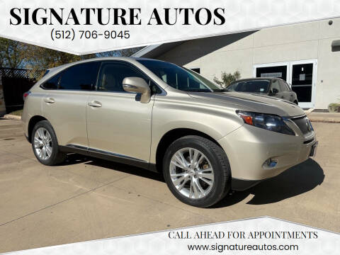 2011 Lexus RX 450h for sale at Signature Autos in Austin TX