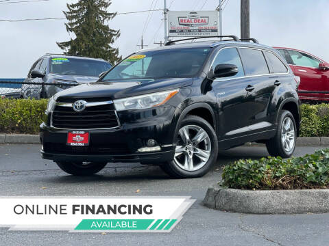 2015 Toyota Highlander Hybrid for sale at Real Deal Cars in Everett WA