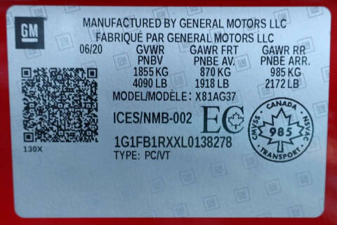 2020 Chevrolet Camaro