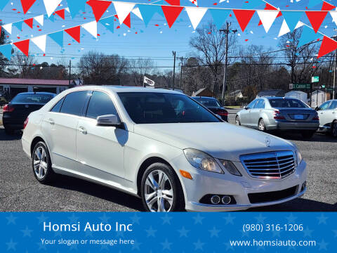 2010 Mercedes-Benz E-Class for sale at Homsi Auto Inc in Kannapolis NC