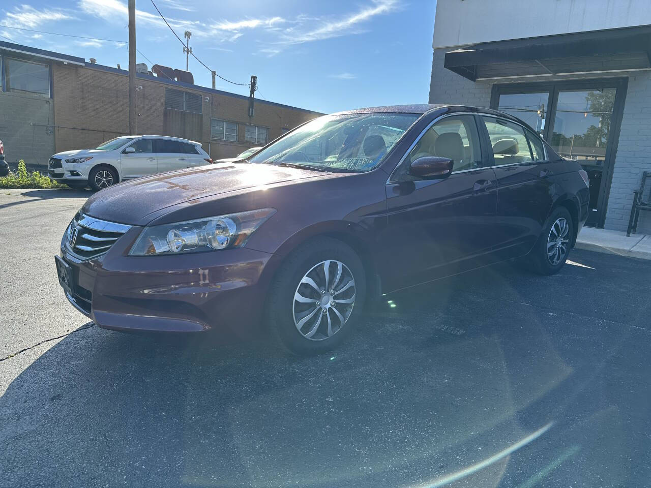 Dk. Red 2011 Honda Accord LX LX 4dr Sedan 5A 1