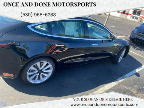 2019 Tesla Model 3 for sale at Once and Done Motorsports in Chico CA