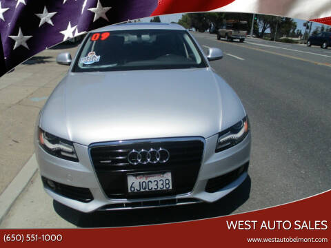 2009 Audi A4 for sale at West Auto Sales in Belmont CA