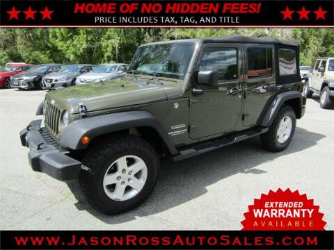 2016 Jeep Wrangler Unlimited for sale at Jason Ross Auto Sales in Burlington NC