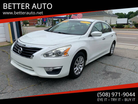 2015 Nissan Altima for sale at BETTER AUTO in Attleboro MA