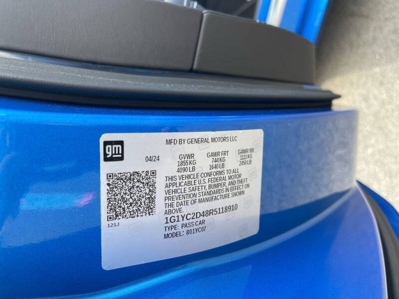 2024 Chevrolet Corvette Stingray