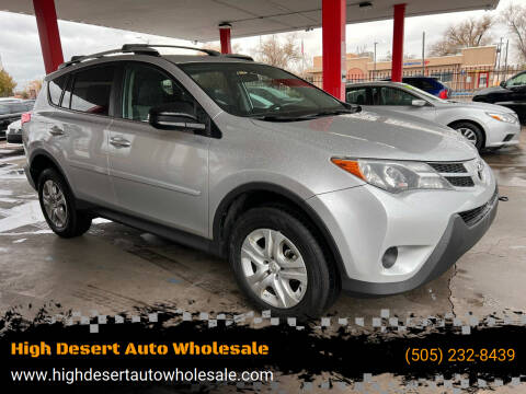 2014 Toyota RAV4 for sale at High Desert Auto Wholesale in Albuquerque NM