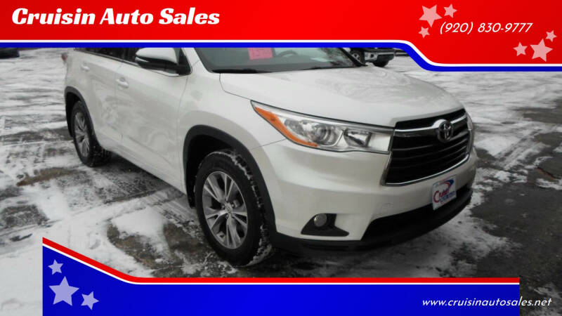 2014 Toyota Highlander for sale at Cruisin Auto Sales in Appleton WI