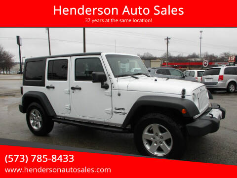 2015 Jeep Wrangler Unlimited for sale at Henderson Auto Sales in Poplar Bluff MO
