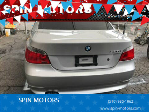 2007 BMW 5 Series for sale at SPIN MOTORS in Newark CA