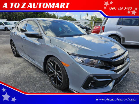 2021 Honda Civic for sale at A TO Z  AUTOMART - A TO Z AUTOMART in West Palm Beach FL