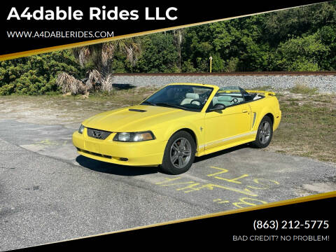 2001 Ford Mustang for sale at A4dable Rides LLC in Haines City FL