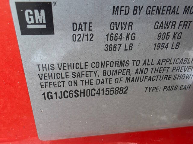 2012 Chevrolet Sonic LT