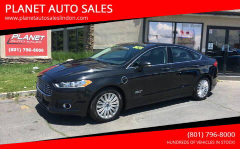 2013 Ford Fusion Energi for sale at PLANET AUTO SALES in Lindon UT