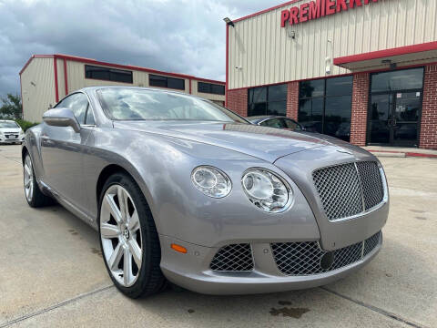 2012 Bentley Continental for sale at Premier Foreign Domestic Cars in Houston TX