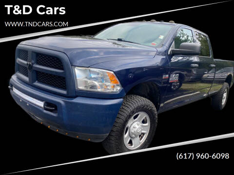 2016 RAM 2500 for sale at T&D Cars in Holbrook MA