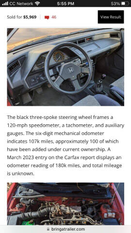 1986 Honda Civic CRX Si