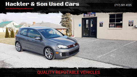 2013 Volkswagen GTI for sale at Hackler & Son Used Cars in Red Lion PA