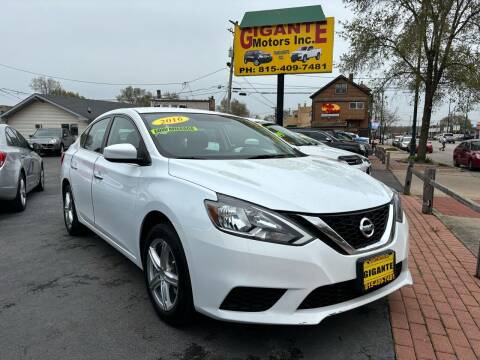 2016 Nissan Sentra for sale at GIGANTE MOTORS INC in Joliet IL