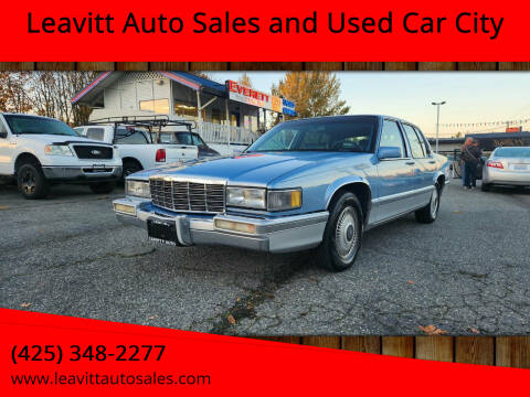 1992 Cadillac DeVille for sale at Leavitt Auto Sales and Used Car City in Everett WA