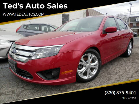 2012 Ford Fusion for sale at Ted's Auto Sales in Louisville OH