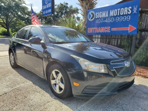 2013 Chevrolet Cruze for sale at SIGMA MOTORS USA in Orlando FL