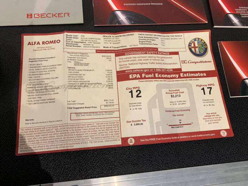 2008 Alfa Romeo 8C Competizione