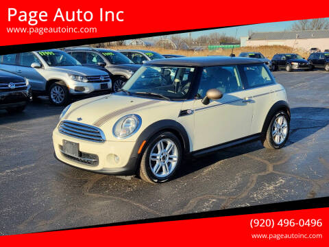 2013 MINI Hardtop for sale at Page Auto Inc in Green Bay WI