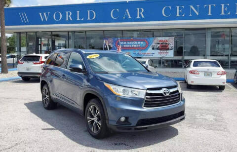 2016 Toyota Highlander for sale at WORLD CAR CENTER & FINANCING LLC in Kissimmee FL