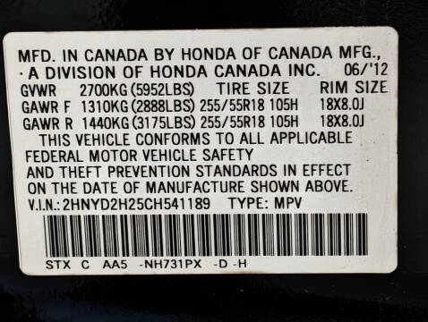 2012 Acura MDX SH-AWD