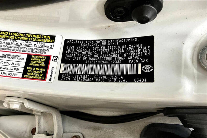 2018 Toyota Camry XSE V6