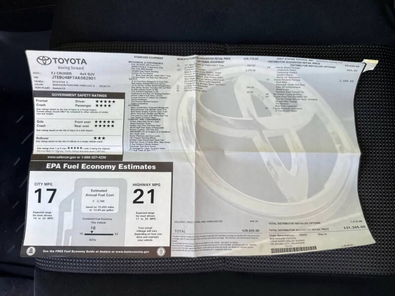 2010 Toyota FJ Cruiser