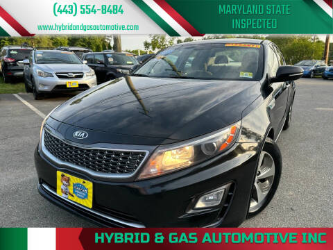 2014 Kia Optima Hybrid for sale at Hybrid & Gas Automotive Inc in Aberdeen MD