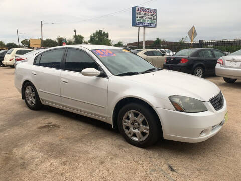 2005 Nissan Altima for sale at JORGE'S MECHANIC SHOP & AUTO SALES in Houston TX