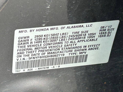 2017 Honda Pilot EX-L