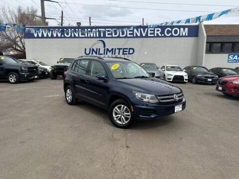 2016 Volkswagen Tiguan for sale at Unlimited Auto Sales in Denver CO