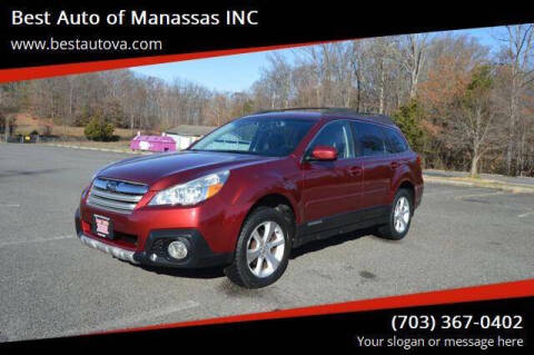 2013 Subaru Outback for sale at Best Auto of Manassas INC in Manassas VA