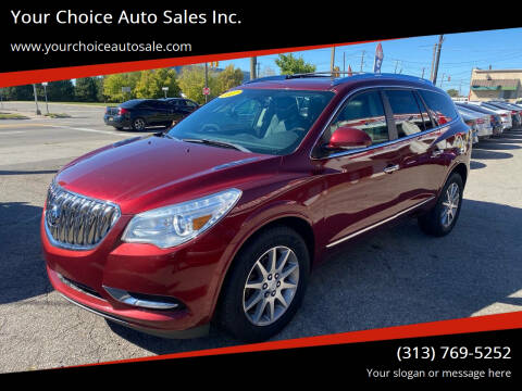 2017 Buick Enclave for sale at Your Choice Auto Sales Inc. in Dearborn MI