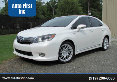 2010 Lexus HS 250h for sale at Auto First Inc in Durham NC