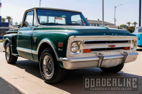 1968 Chevrolet C/K 10 Series for sale at Borderline Classics & Auto Sales - CLASSICS FOR SALE in Dinuba CA