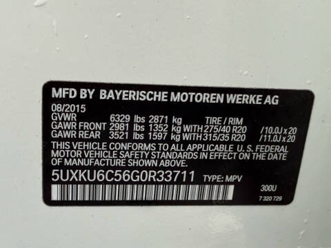 2016 BMW X6 xDrive50i