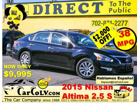 2015 Nissan Altima for sale at The Car Company in Las Vegas NV