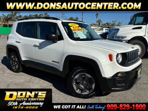 2017 Jeep Renegade for sale at Dons Auto Center in Fontana CA