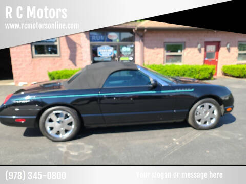 2002 Ford Thunderbird for sale at R C Motors in Lunenburg MA