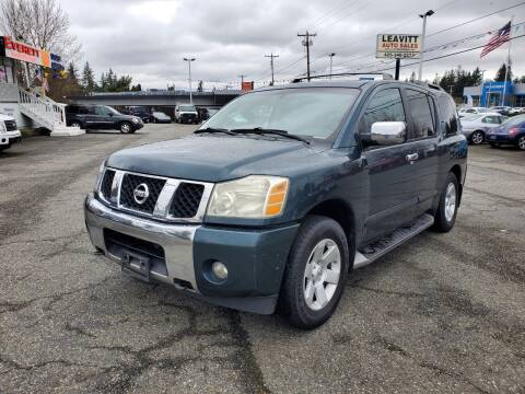 2004 Nissan Armada for sale at Leavitt Auto Sales and Used Car City in Everett WA
